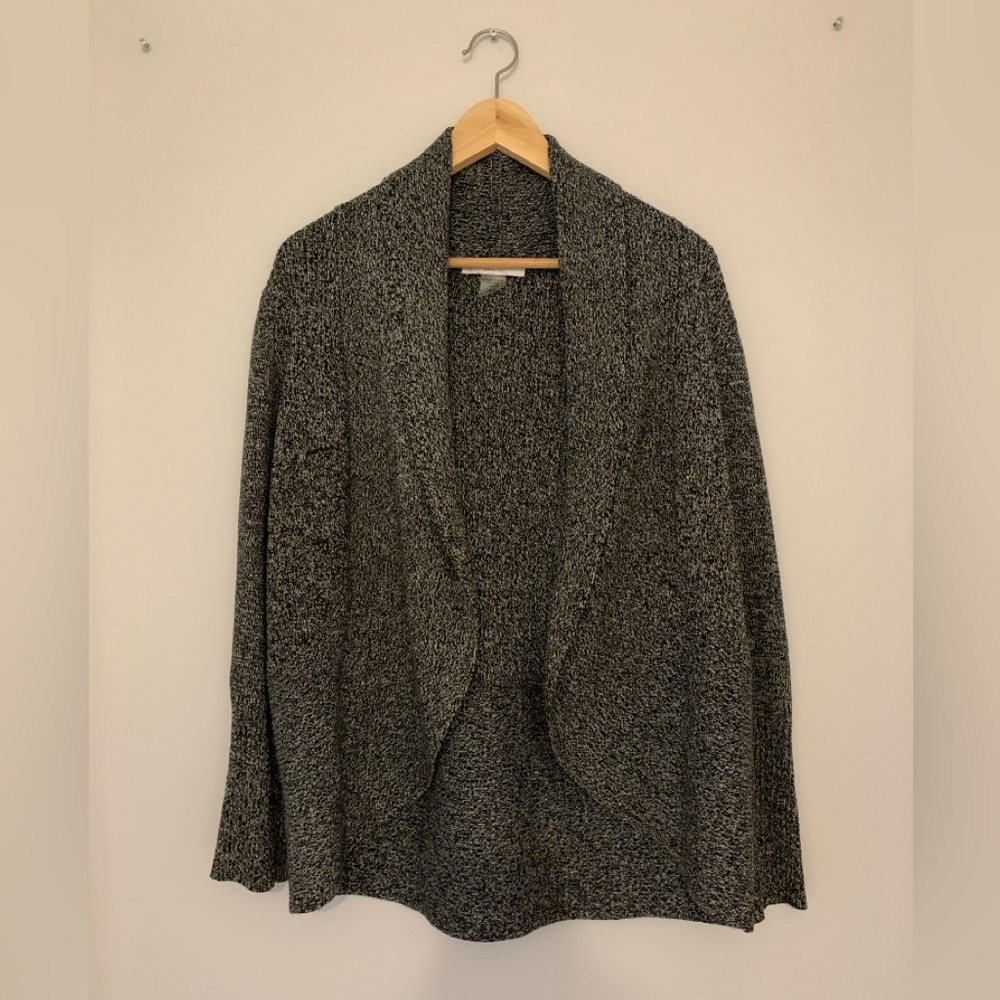 Ladies Cardigan, Salt & Pepper colour, size small